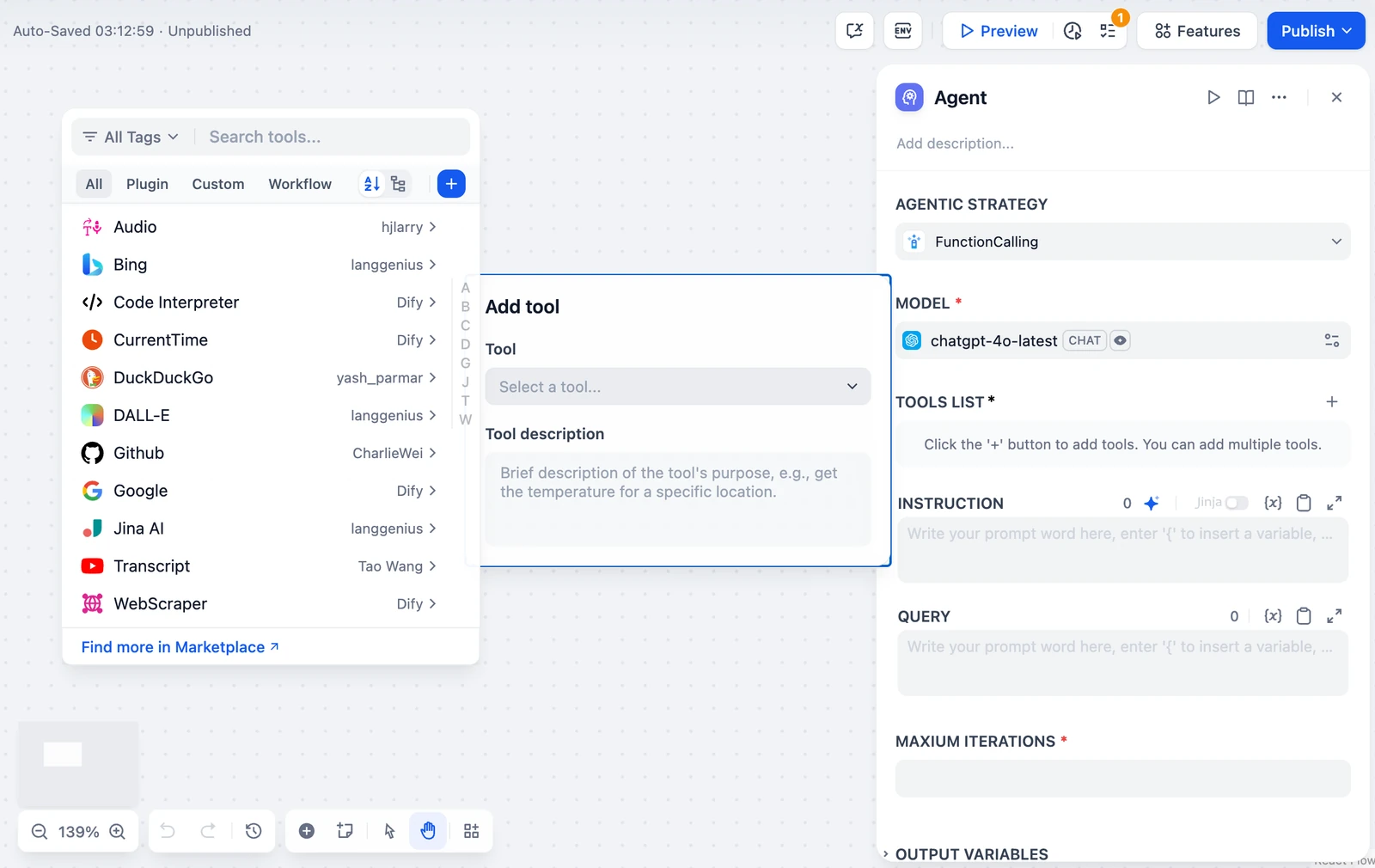 Dify open-source visual studio for LLM workflows and RAG pipelines