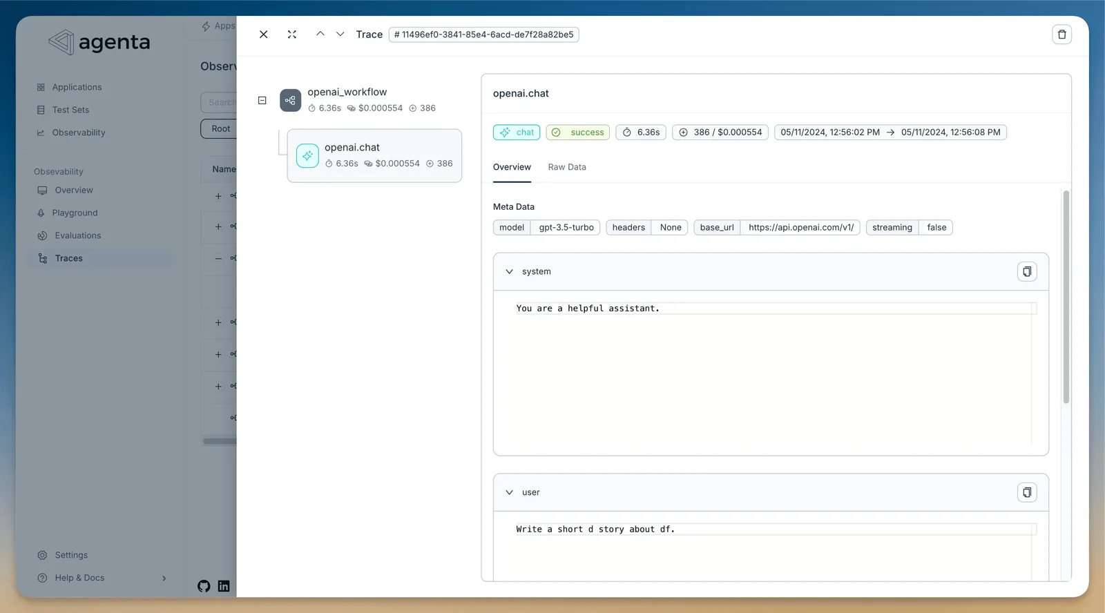 Getting Started with Agenta's Open-Source LLM Observability