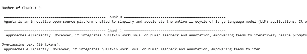 Example output