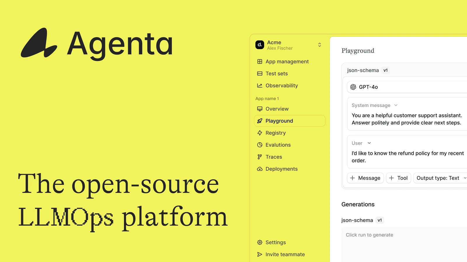 Agenta Playground